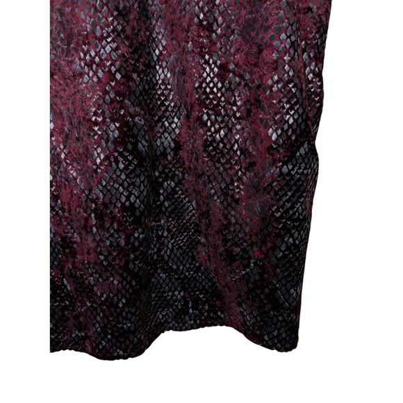 Vintage Susan Graver Shirt Set 1X Dark Red Velvet Blouse & Tank Top NWT - Picture 10 of 16